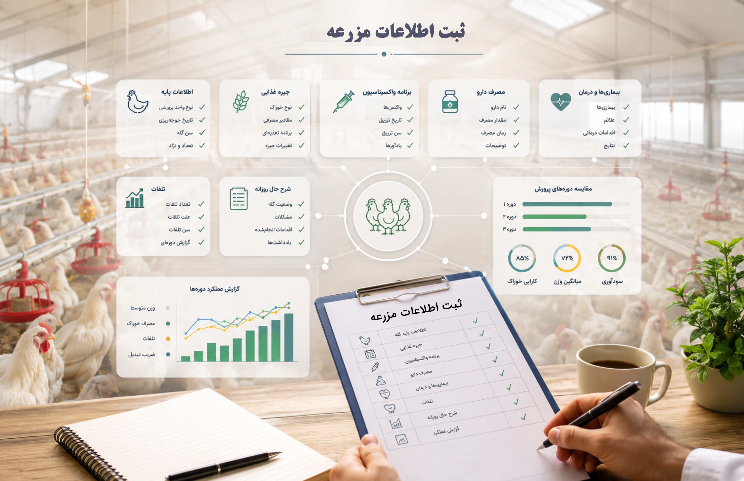  ثبت اطلاعات مزرعه  